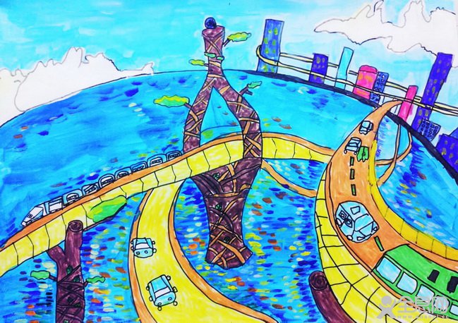 新城市——《少儿画苑》第27届国际少儿书画大赛精品