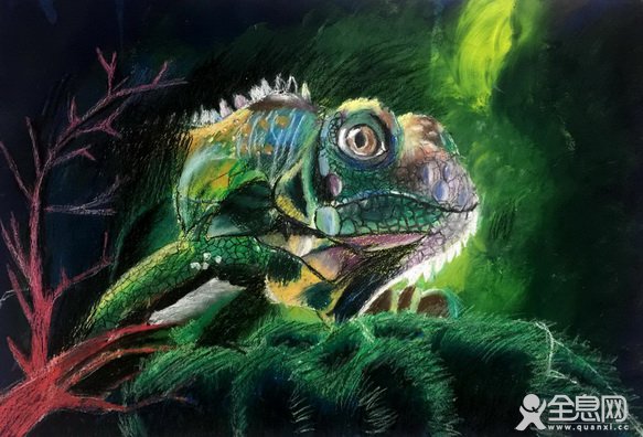 变色龙-《少儿画苑》第27届国际少儿书画大赛精品