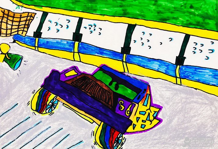 行驶的越野——《少儿画苑》第27届国际少儿书画大赛精品