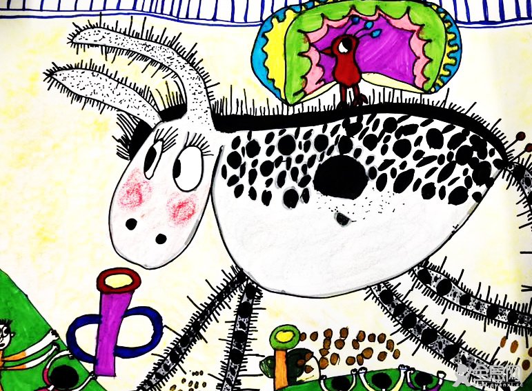 好大的驴——《少儿画苑》第27届国际少儿书画大赛精品