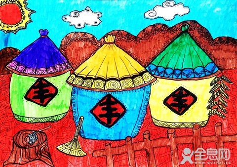 秋天的图画——《少儿画苑》第27届国际少儿书画大赛精品