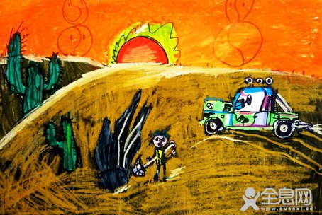 沙漠淘宝——《少儿画苑》第27届国际少儿书画大赛精品