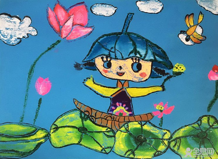 采莲曲——《少儿画苑》第27届国际少儿书画大赛精品