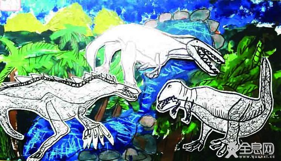 恐龙的世界——《少儿画苑》第28届少儿书画大赛精品
