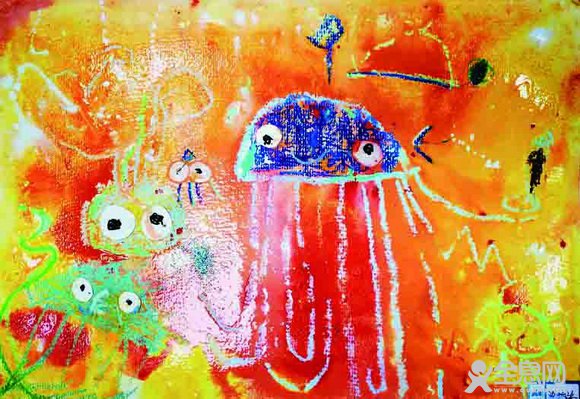 水母——《少儿画苑》第28届国际少儿书画大赛精品