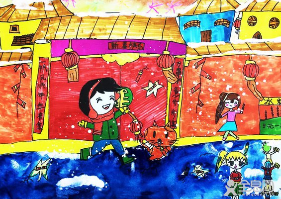 快乐的新年——《少儿画苑》第29届国际少儿书画大赛精品