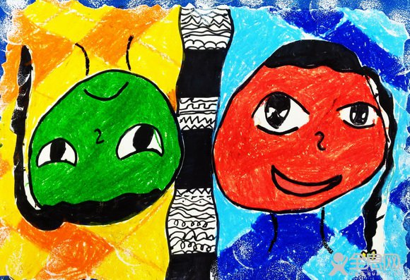 两个世界——《少儿画苑》第29届国际少儿书画大赛精品