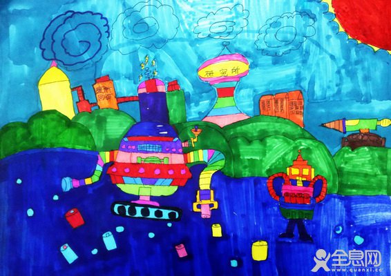 未来清洁机——《少儿画苑》第29届国际少儿书画大赛精品