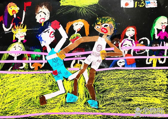 拳击比赛——《少儿画苑》第29届国际少儿书画大赛精品