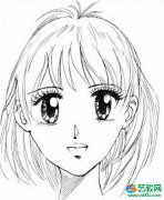 漫画人物性别不同的人的脸部画法之女性