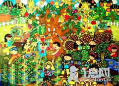 科幻画《未来果园》