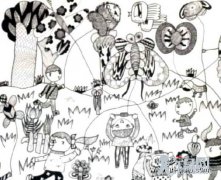 儿童线描画如何教学