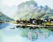 水彩画知识_水分的掌握