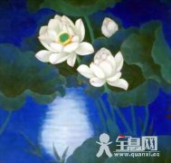 工笔《白荷花》和《粉荷花》的画法