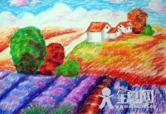 油画棒几种特殊技法