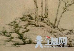 中国画山石之线皴法_折带皴
