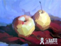 水粉画调色