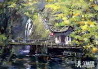 水粉风景中外光色彩的特点与规律