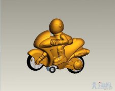 金黄色玩具摩托车