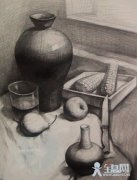素描静物默画的构图形式