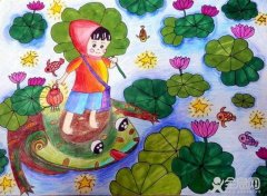 幼儿园中班美术教案：夏天的风景