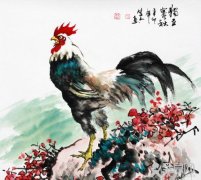 水墨公鸡的画法
