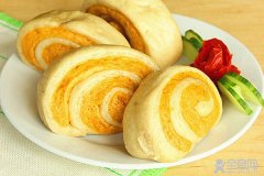 【双色番薯馒头卷】花样馒头