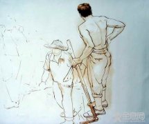 画油画如何起素描稿