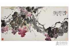 葡萄画法_水墨葡萄（8）