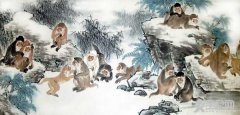 国画画猴子技法