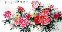 国画牡丹花的画法