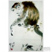 国画画猴子技法（14）