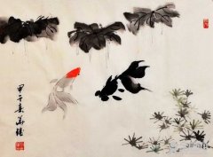 国画画金鱼技法