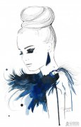 Jessica Durrant时尚水彩人物插画