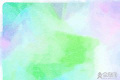 水彩画本身的水流性特征