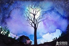 水彩画留空方法