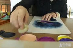 粉印版画、纸漏版画以及拓包做法