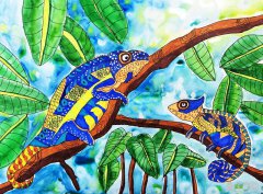 变色龙——《少儿画苑》第26届国际少儿书画大赛精品