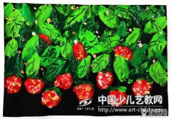 草莓-《少儿画苑》第27届国际少儿书画大赛