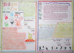 广州亚运会英语手抄报图片5