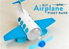 塑料瓶手工制作飞机模型玩具图解教程