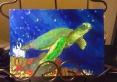 油画教程：乌龟画法