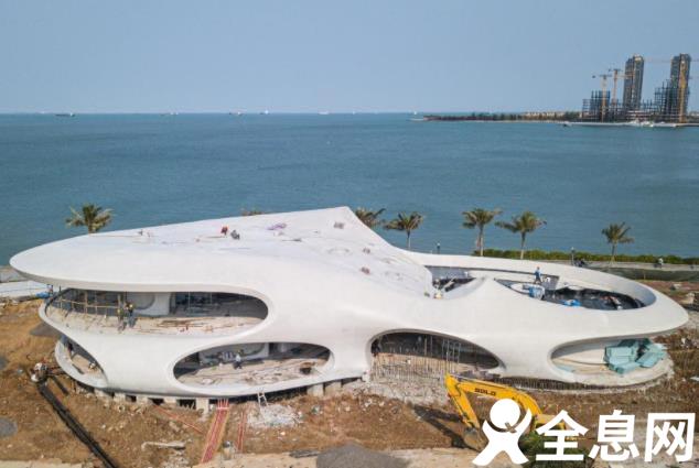 海口湾标志性艺术建筑初见雏形