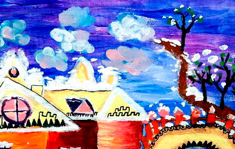 看，这个唯美冬景