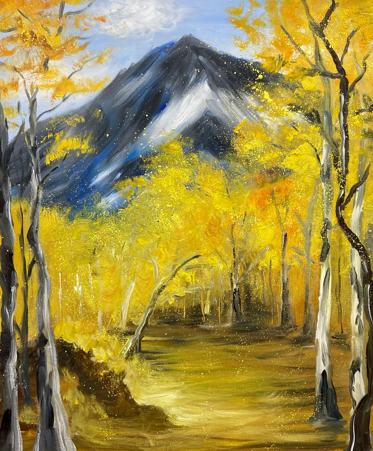 《秋景》—选自《少儿画苑》国际少儿书画大赛