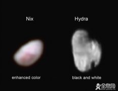 NASA公布冥王星及其两颗小卫星新照片