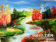 风景-《少儿画苑》第26届国际少儿书画大赛