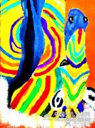 斑马-《少儿画苑》第27届国际少儿书画大赛