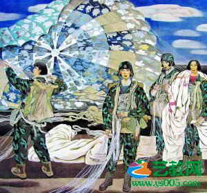 迎国庆空军美术作品选(组图)