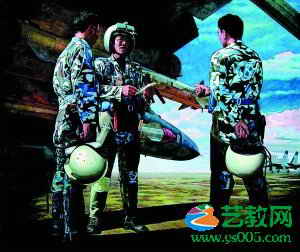 迎国庆空军美术作品选(组图)